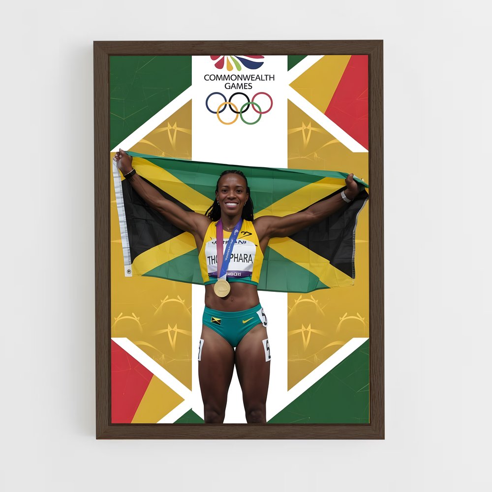 Poster L'Étoile Jamaïcaine – affiche Athlétisme (vue 5)